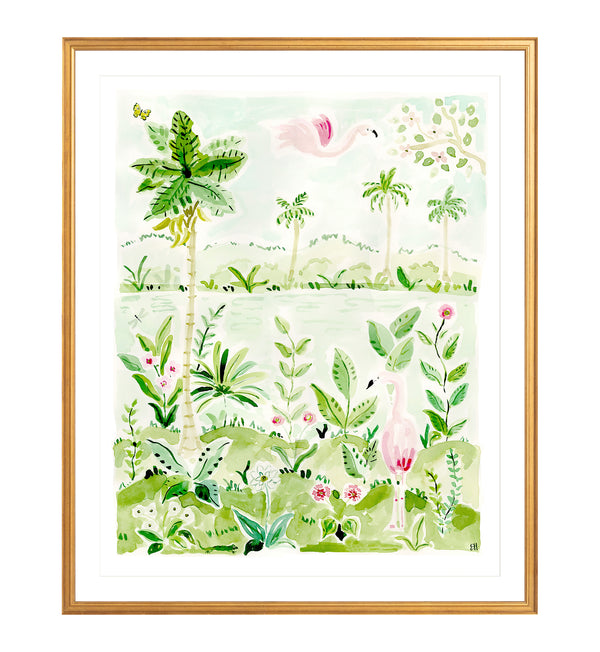 The "Flower of the Flock No. 2" Chinoiserie Fine Art Print