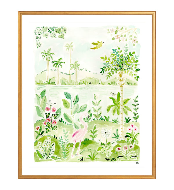 The "Flower of the Flock No. 1" Chinoiserie Fine Art Print