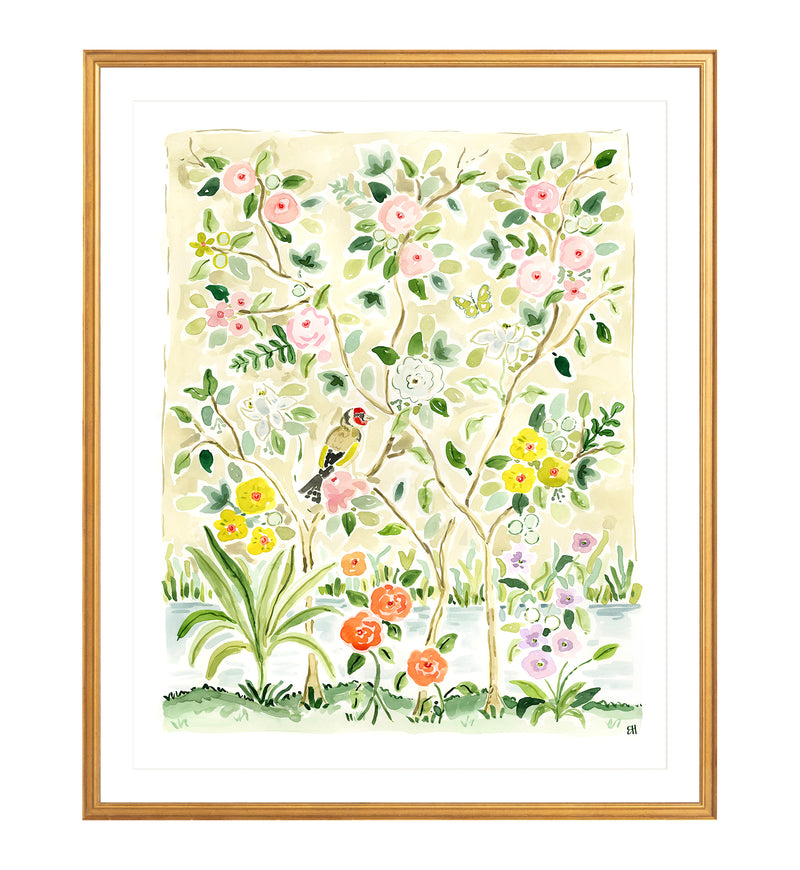 The "Breath of Fresh Flower Air No. 1" Chinoiserie Fine Art Print