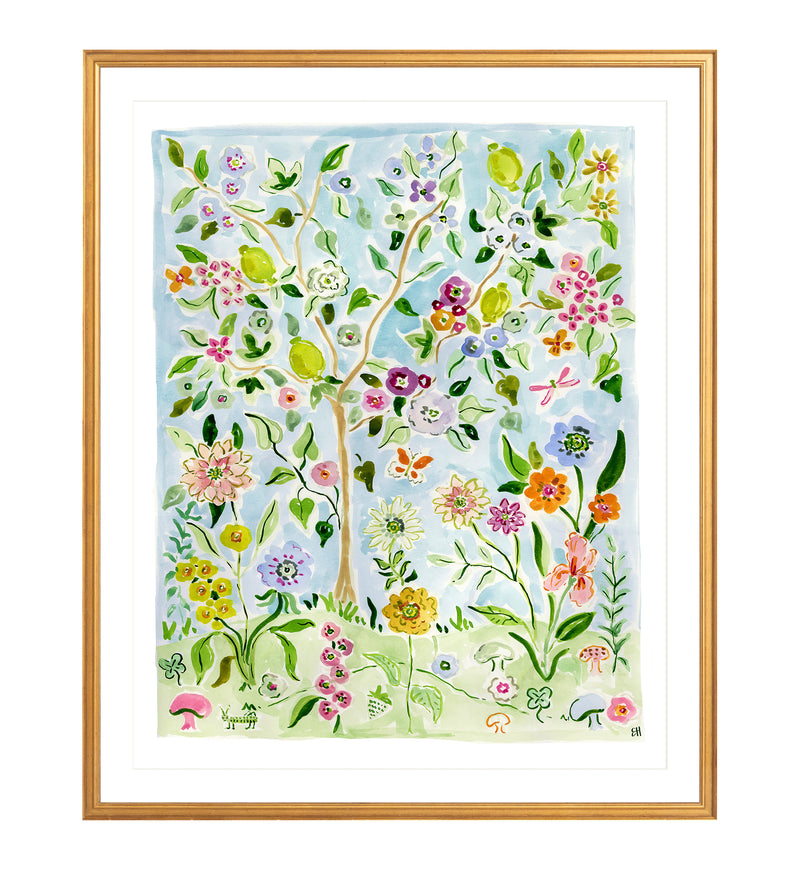 The "Flower Child No. 1" Chinoiserie Fine Art Print