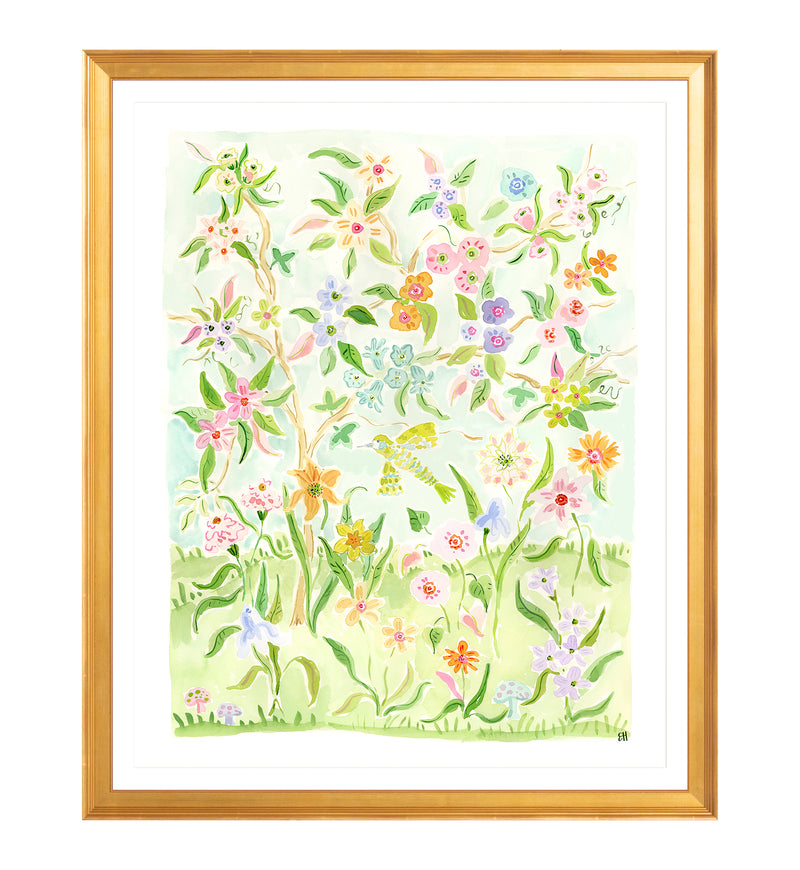 The "Dancin' in the Sunlight No. 2" Chinoiserie Fine Art Print