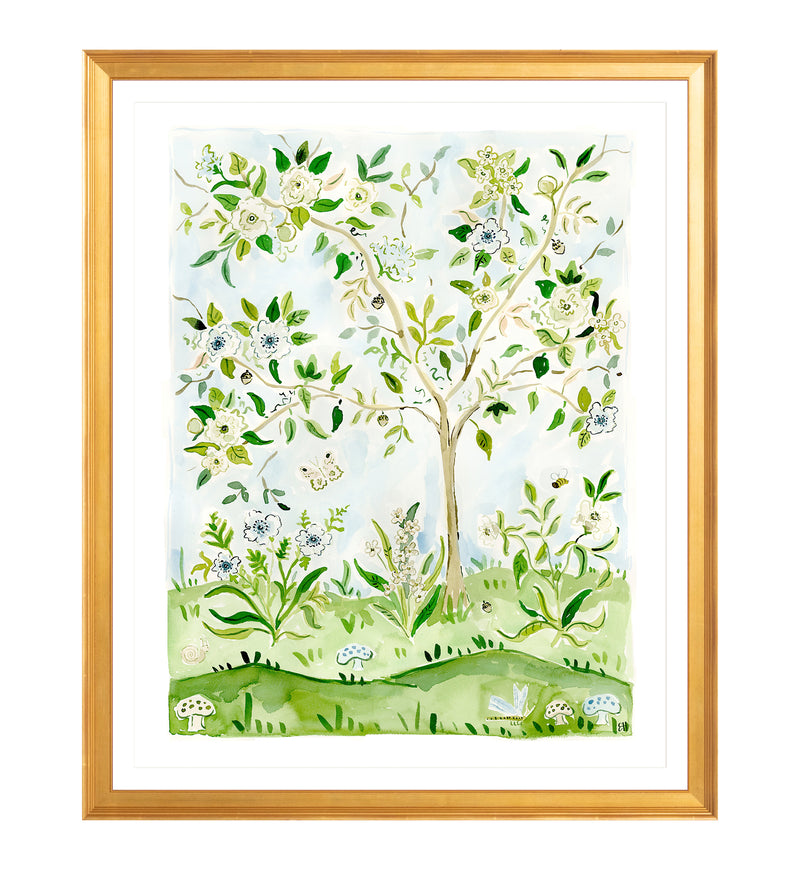 The "Bloom Where You're Planted No. 2" Chinoiserie Fine Art Print