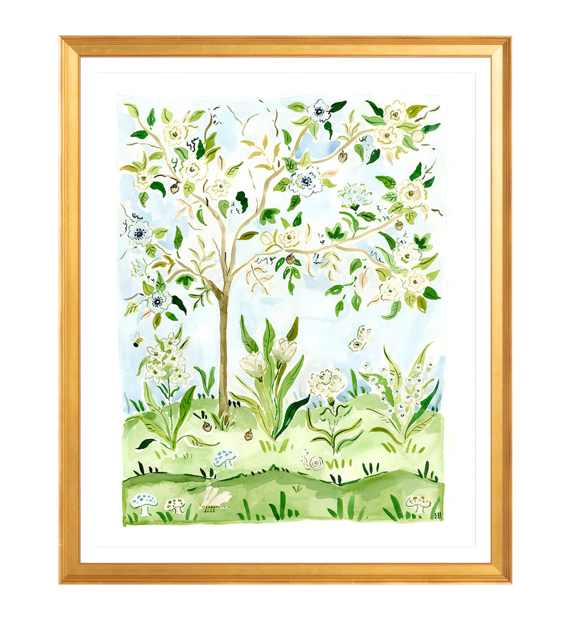 The "Bloom Where You're Planted No. 1" Chinoiserie Fine Art Print