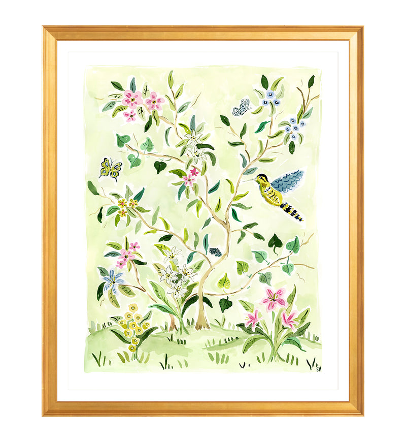 The "Play that Flower Music No. 2" Chinoiserie Fine Art Print