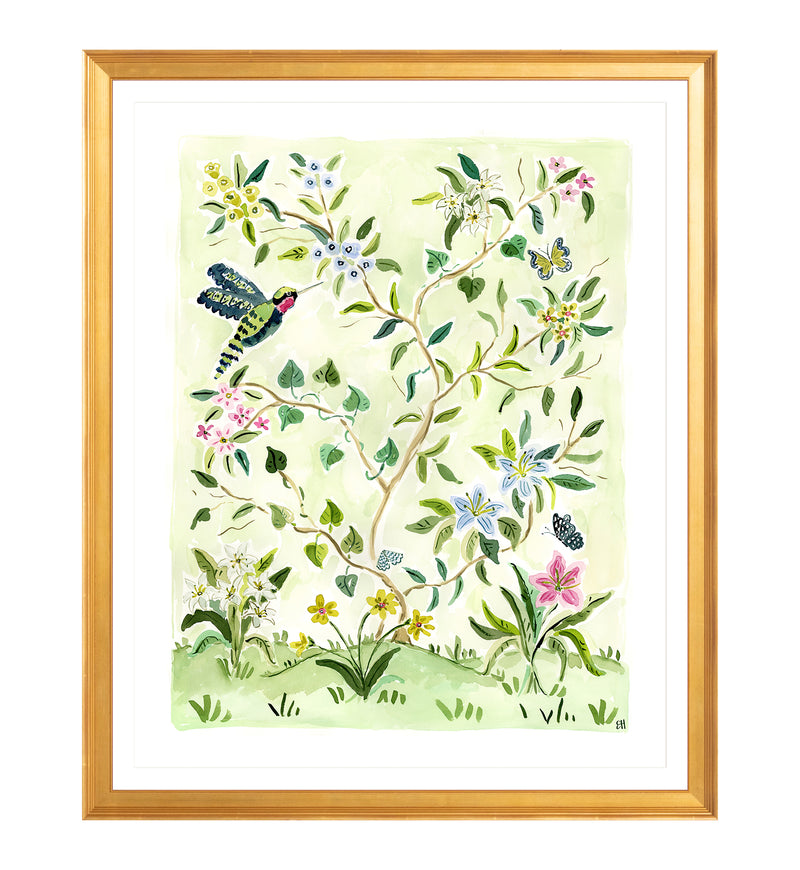 The "Play that Flower Music No. 1" Chinoiserie Fine Art Print