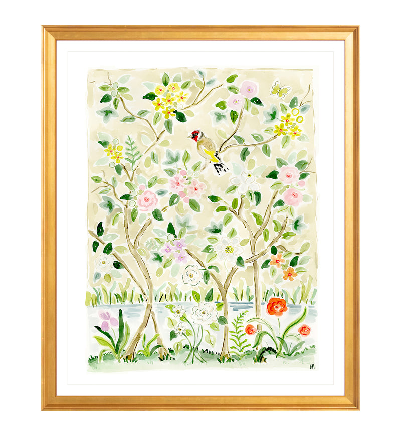 The "Breath of Fresh Flower Air No. 2" Chinoiserie Fine Art Print