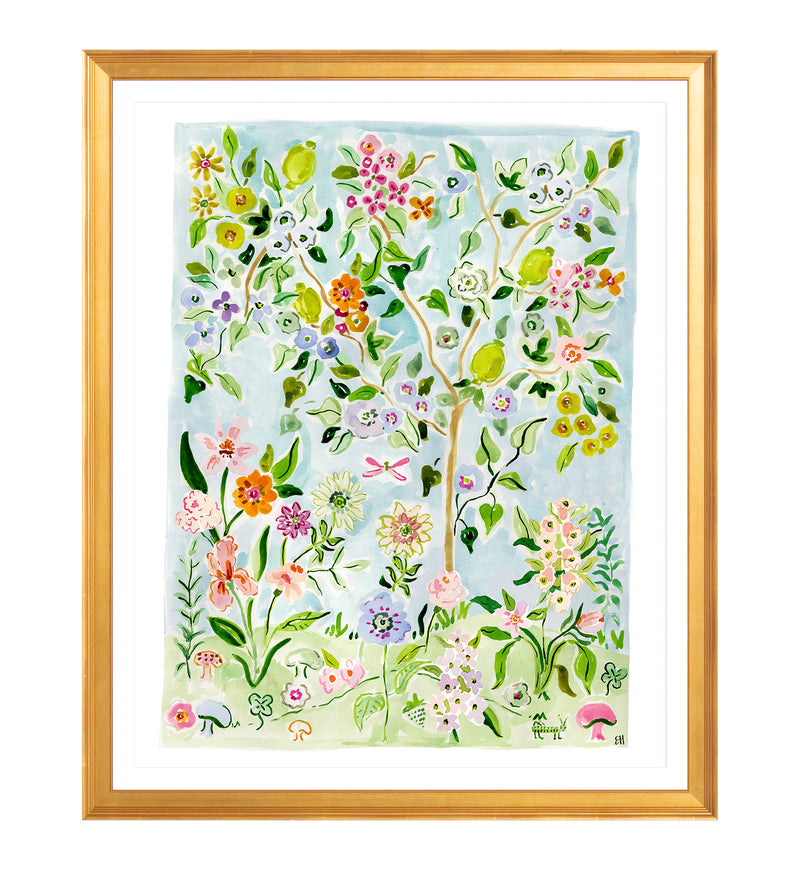 The "Flower Child No. 1" Chinoiserie Fine Art Print