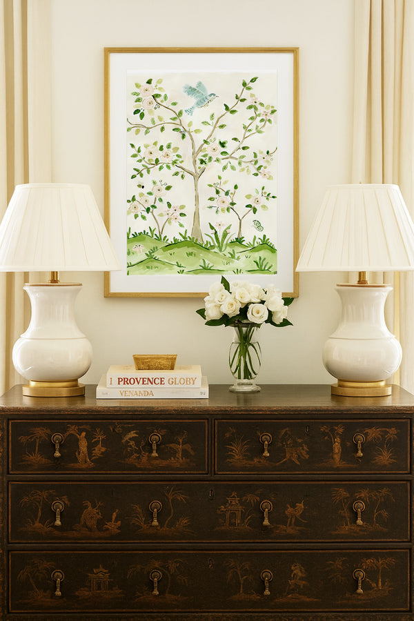The "Fresh as a Rose No. 1" Chinoiserie Fine Art Print