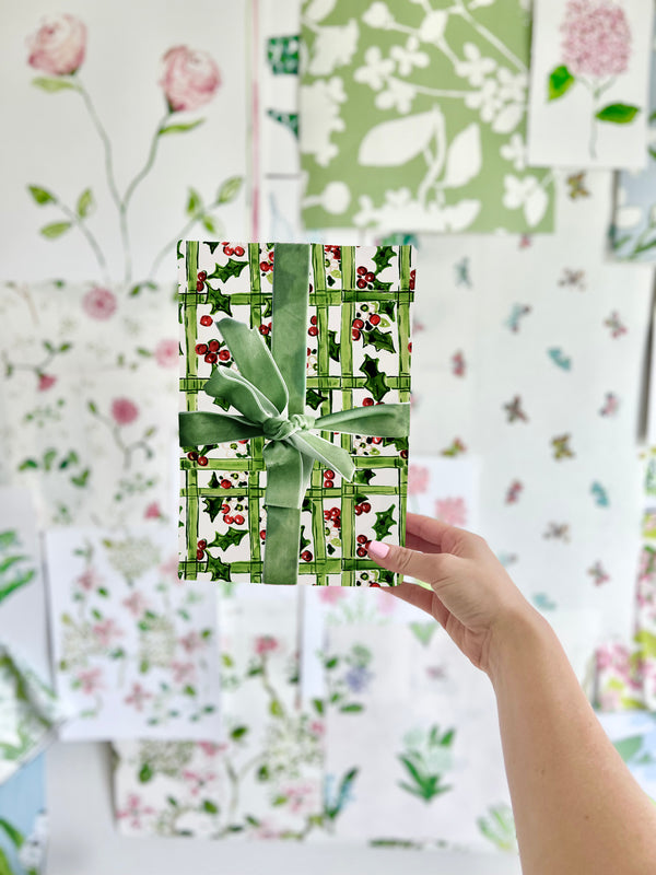 Holiday Trellis Wrapping Paper