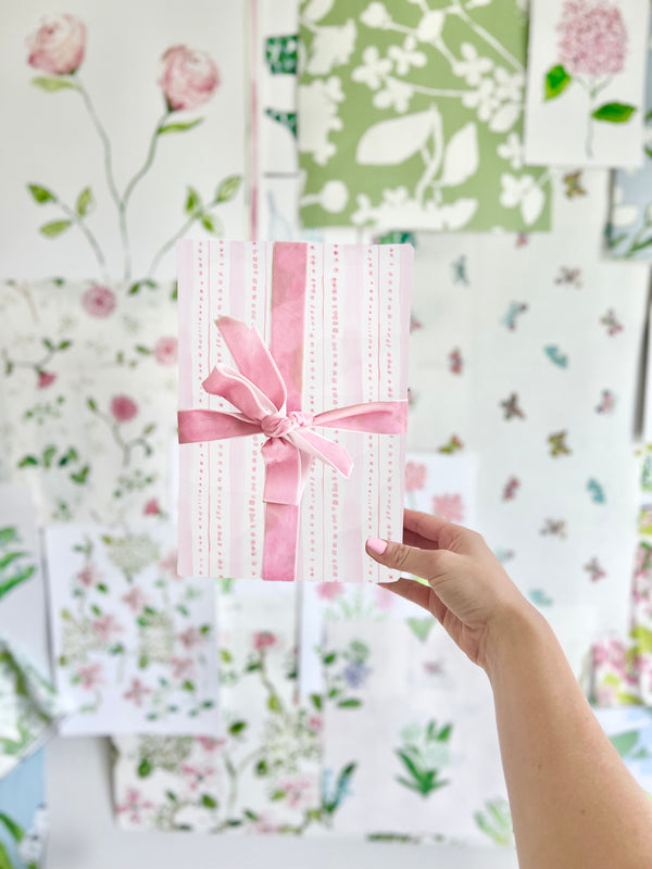 EHappy Stripe Pink Wrapping Paper