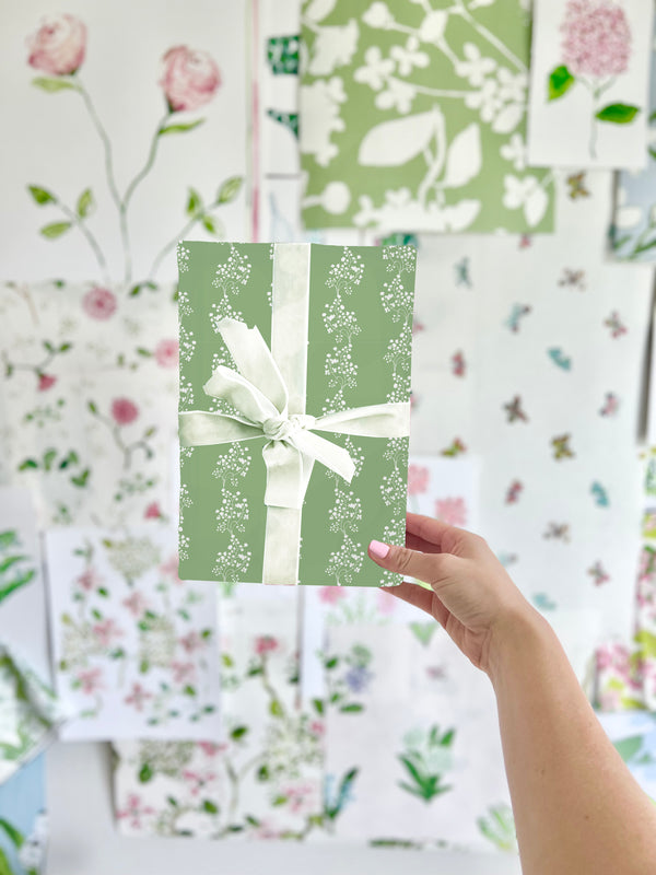 Love Fern Green Wrapping Paper
