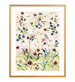 The "Pink Skies No. 1" Chinoiserie Fine Art Print