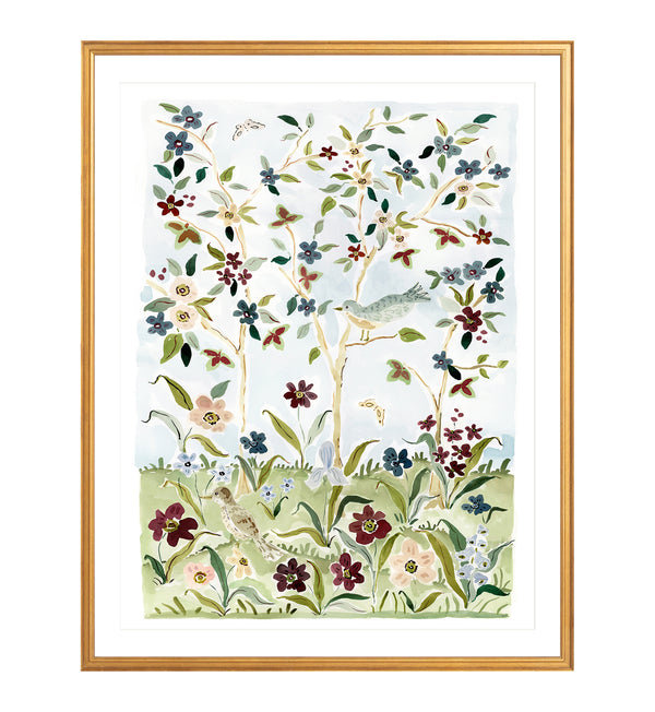 The "Down to Earth No. 2" Chinoiserie Fine Art Print