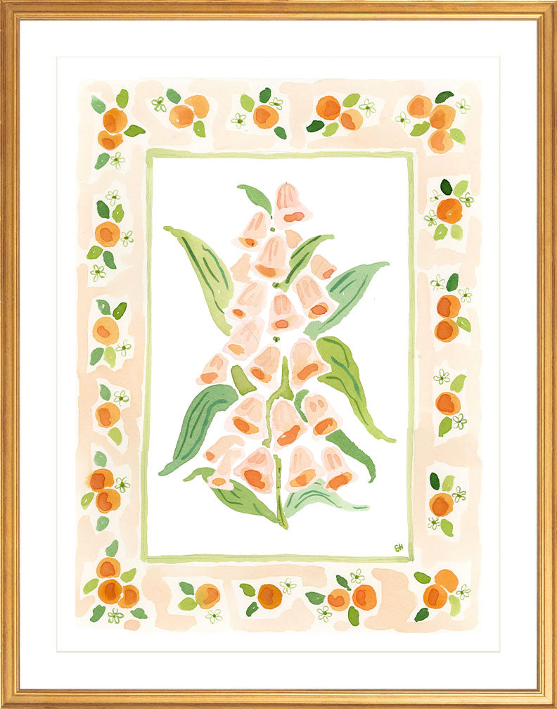 The "Zest Charms" Watercolor Fine Art Print, Flower Charm Series