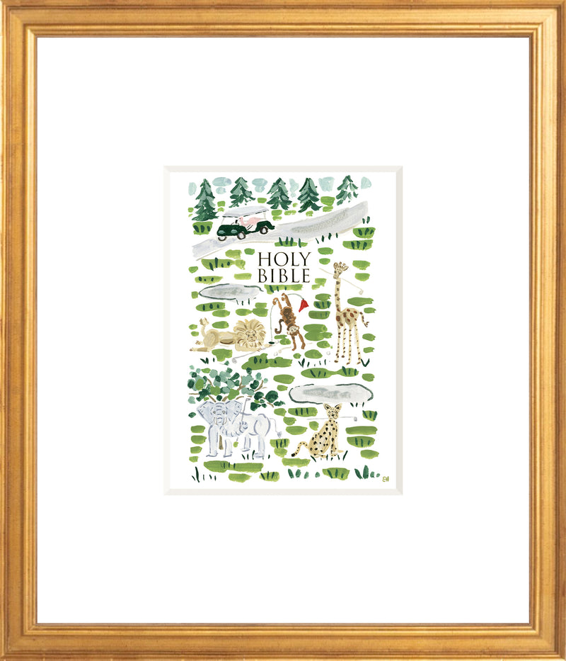 "Menagerie Golf Bible" Fine Art Print