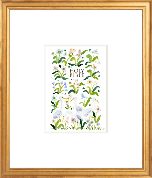 "Heron Garden Bible" Fine Art Print