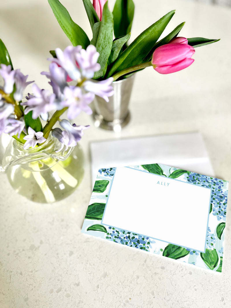 Hydrangea Print Notecard Set