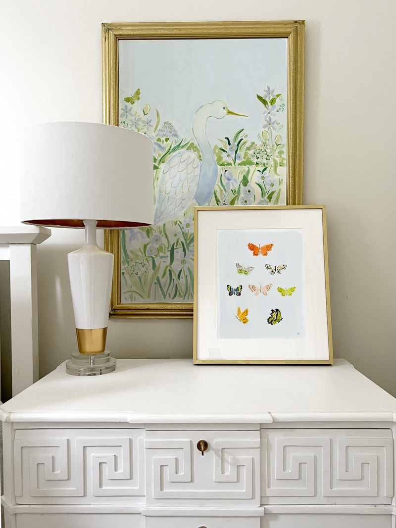 The "White Egret Garden" Fine Art Print