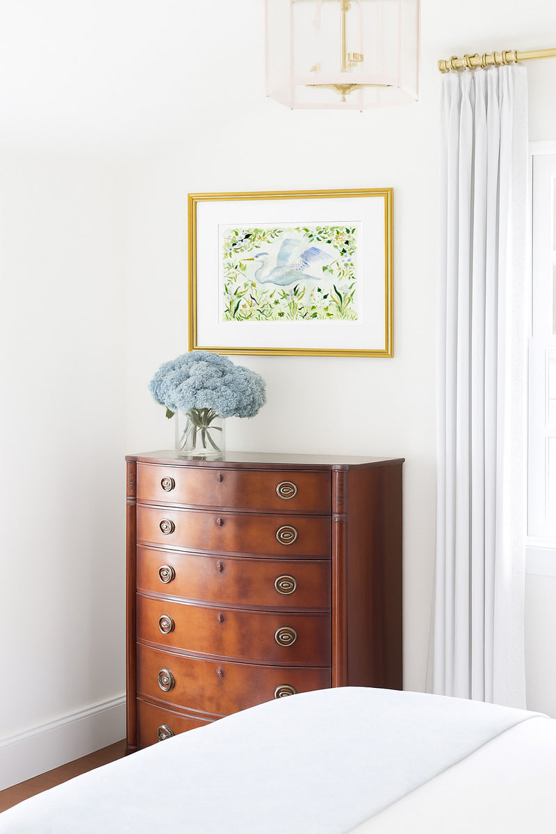 The "Flying Heron" Fine Art Print