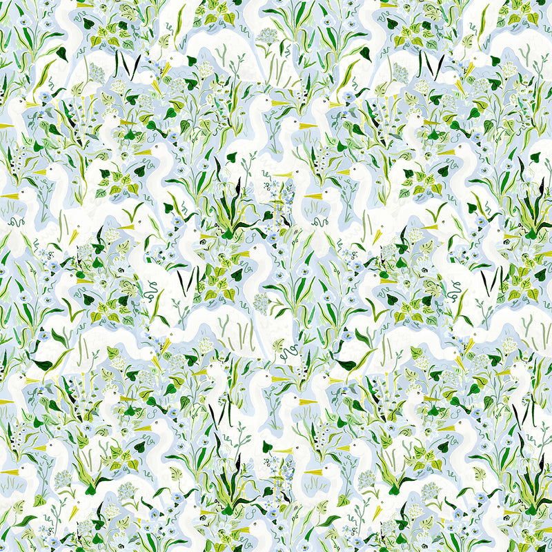 Herons by the Sea Fabric