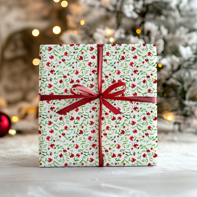 Holiday Fleur Gift Wrap
