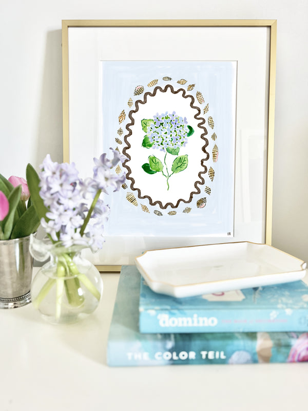 The "Riding Hydrangea Waves" Fine Art Print