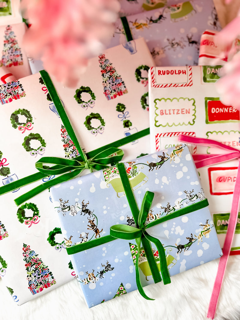Holiday Reindeer Mail Gift Wrap