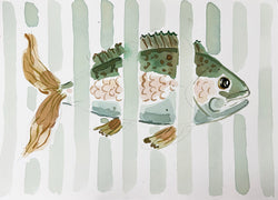 Pacific Stripes, Original 7x10