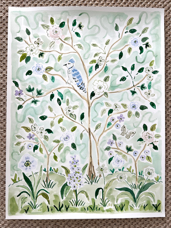 Branching Out No. 1, Original 18x24 Watercolor