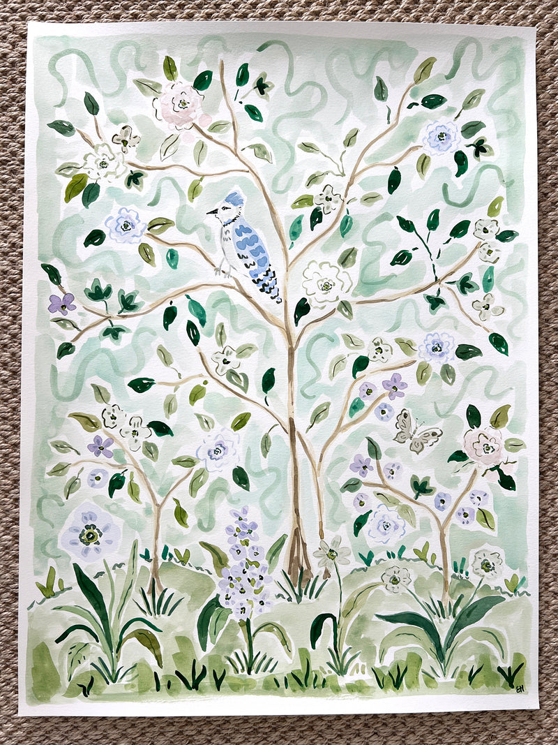 Branching Out No. 1, Original 18x24 Watercolor