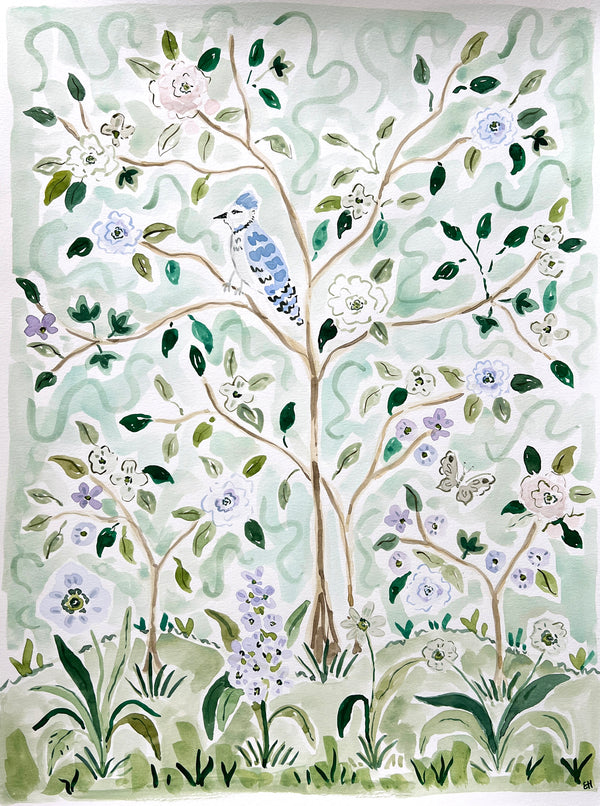 Branching Out No. 1, Original 18x24 Watercolor