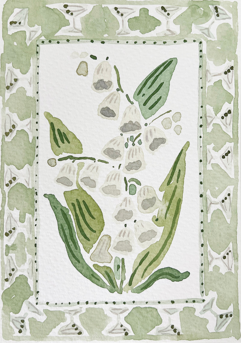 Flower Charm Martinis, Original 5x7