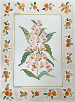 Flower Charm Zest, Original 9x12