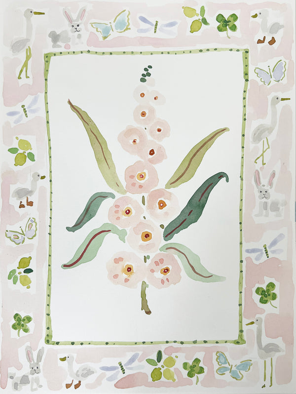 Flower Charm Whimsywoods, Original 9x12