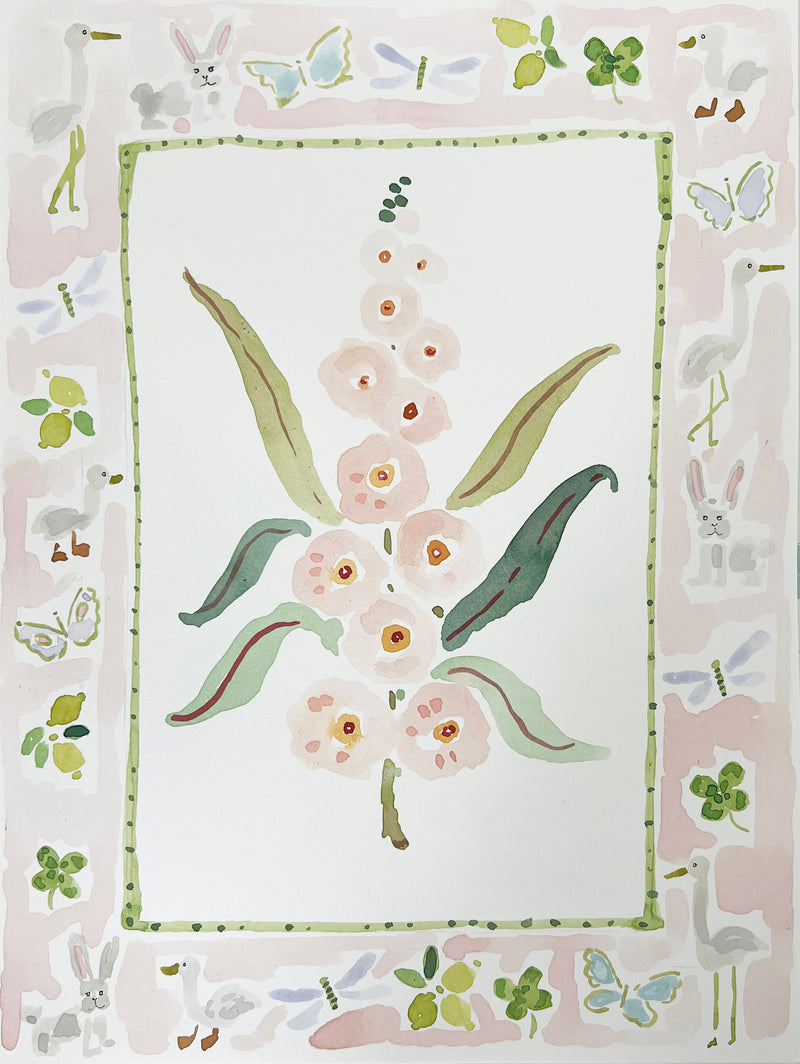 Flower Charm Whimsywoods, Original 9x12