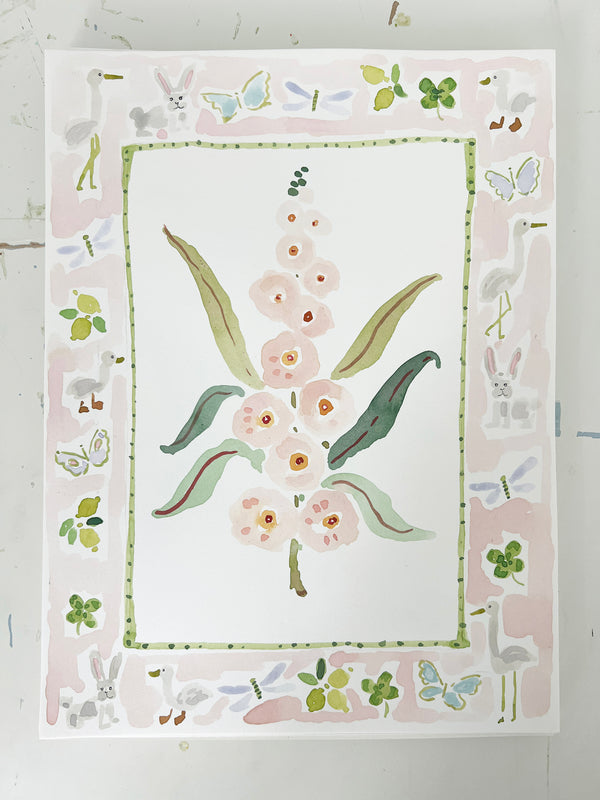 Flower Charm Whimsywoods, Original 9x12