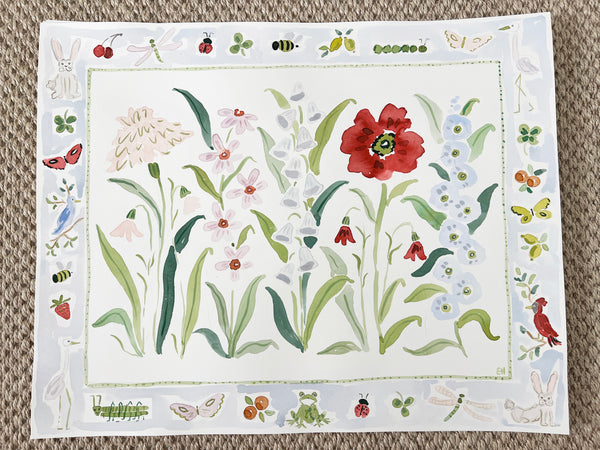 Flower Charm Field Day, Original 20x16