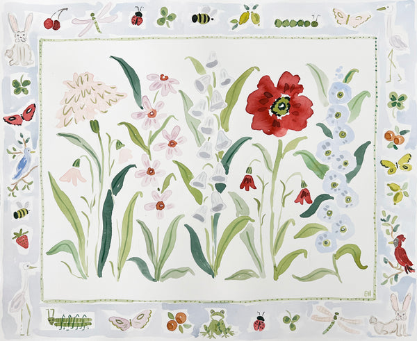 Flower Charm Field Day, Original 20x16