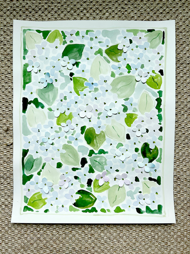 Bloom Chica Bloom No. 1, Original 16x20 Watercolor