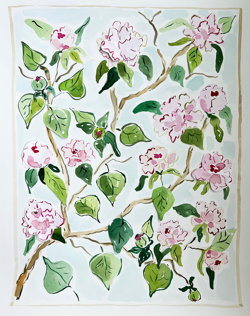 Bloom Chica Bloom No. 2, Original 16x20 Watercolor