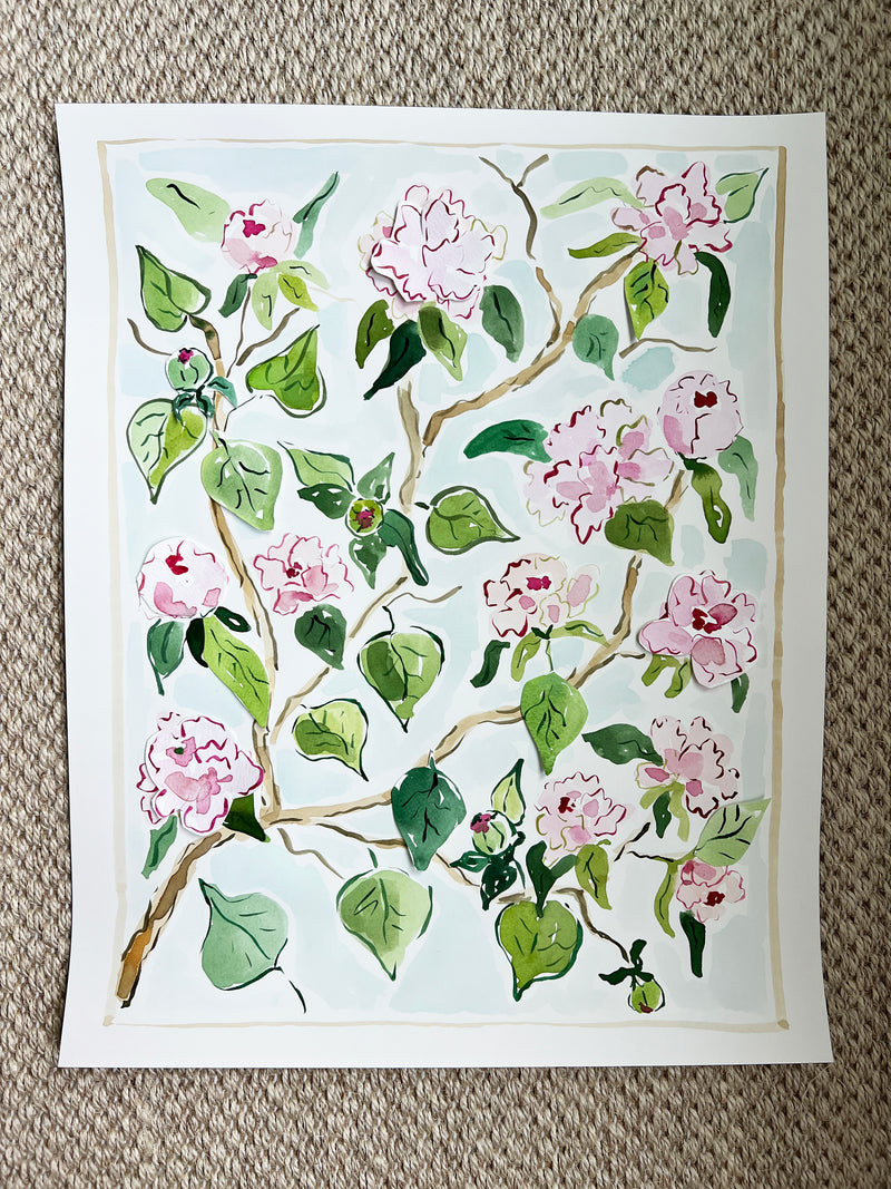 Bloom Chica Bloom No. 2, Original 16x20 Watercolor