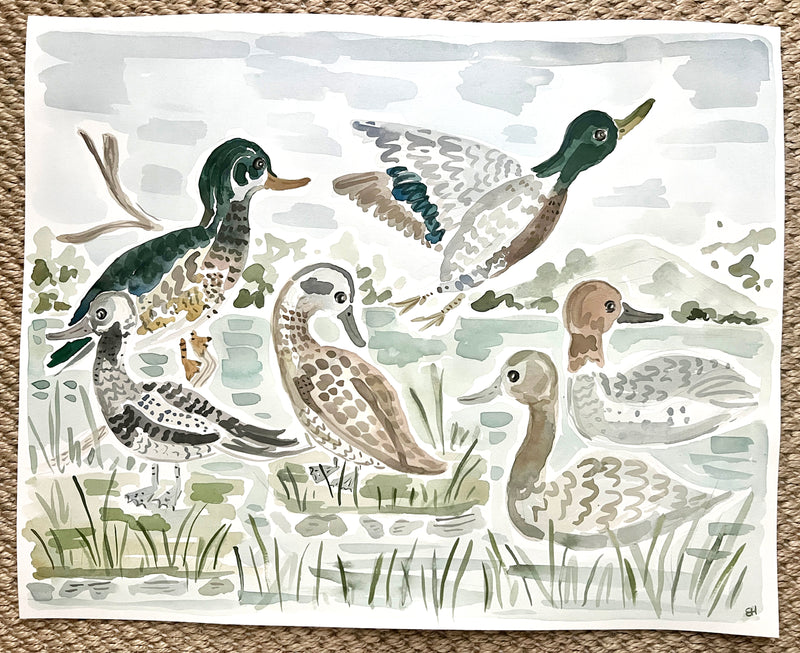 Duck Season, Original 16x20