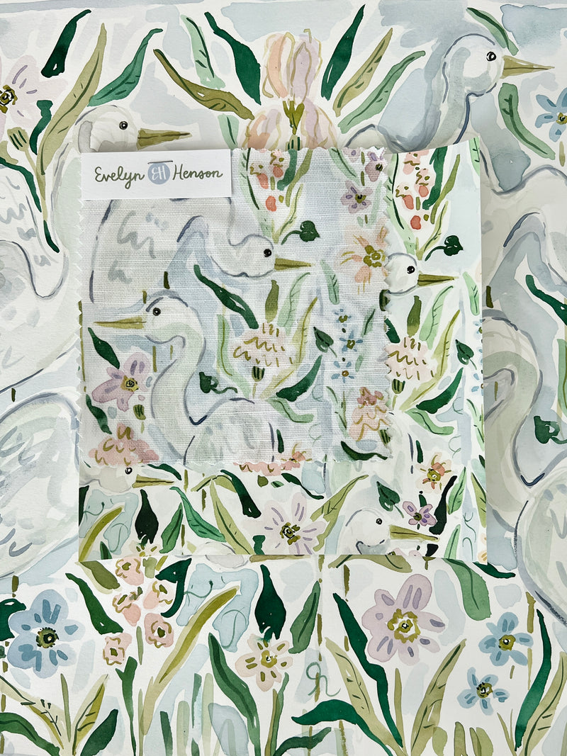 Heron Garden Wallpaper