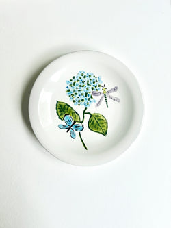 Hand-painted Hydrangea Plate