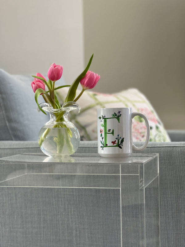 Bisou Blooms Initial Mug