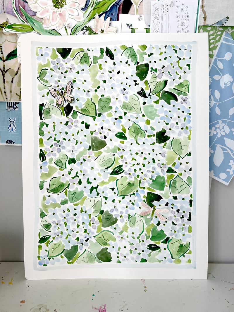 Bloom Chica Bloom No. 4, Original 18x24 Watercolor