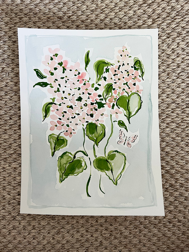 Fragrant Floral No. 1, Original 9x12 Watercolor