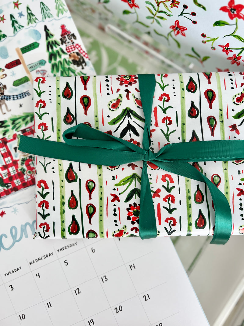 Holiday Stripe Wrapping Paper