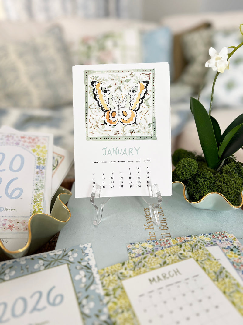 2026 Desk Calendar, Butterfly Edition