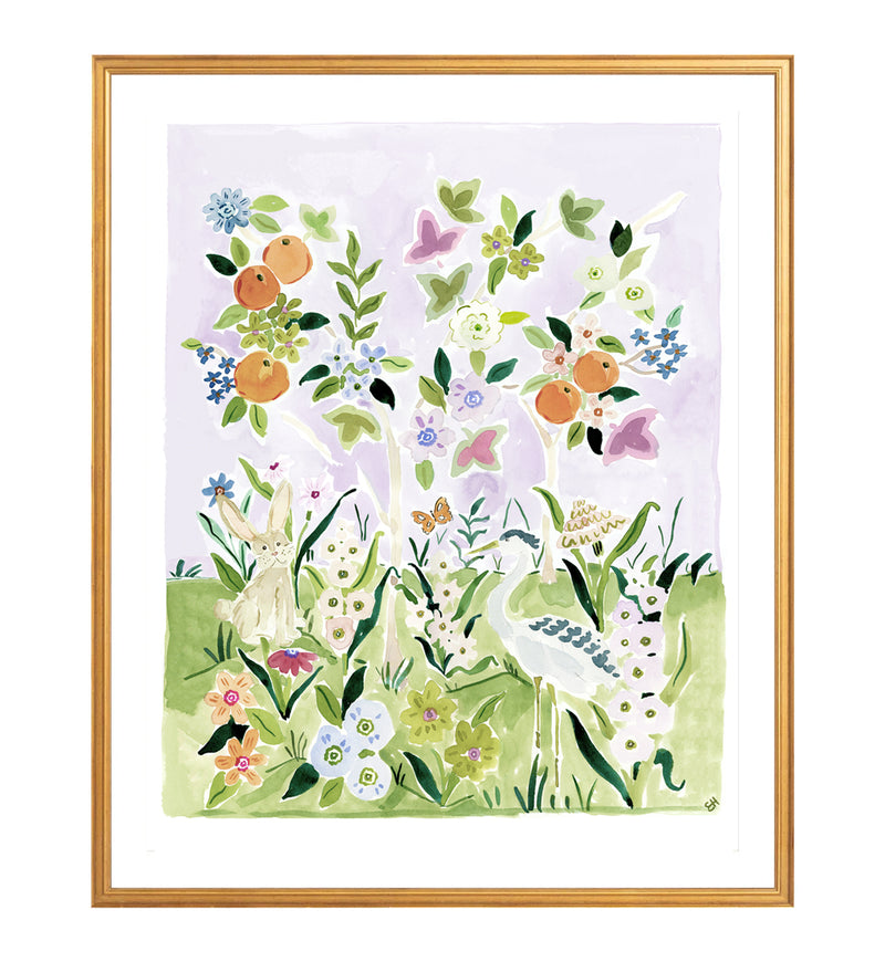 The "Lavender Haze No. 2" Chinoiserie Fine Art Print
